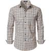 Khaki White Gingham