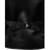 JEMITOP Men’s Vintage Gothic Steampunk Victorian Suit Vest Jacquard Slim Fit Sleeveless Waistcoat(Black)