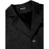 JEMITOP Men’s Vintage Gothic Steampunk Victorian Suit Vest Jacquard Slim Fit Sleeveless Waistcoat(Black)