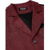 JEMITOP Men’s Vintage Gothic Steampunk Victorian Suit Vest Jacquard Slim Fit Sleeveless Waistcoat(Burgundy)