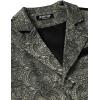 JEMITOP Men’s Vintage Gothic Steampunk Victorian Suit Vest Jacquard Slim Fit Sleeveless Waistcoat(Dark Silver Black Jacquard)