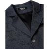 JEMITOP Men’s Vintage Gothic Steampunk Victorian Suit Vest Jacquard Slim Fit Sleeveless Waistcoat(Navy Blue)