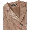 JEMITOP Men’s Vintage Gothic Steampunk Victorian Suit Vest Jacquard Slim Fit Sleeveless Waistcoat(Rose Gold)