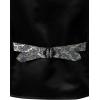 JEMITOP Men’s Vintage Gothic Steampunk Victorian Suit Vest Jacquard Slim Fit Sleeveless Waistcoat(Silver Blue Jacquard)
