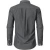 JEMITOP Men’s Classic Lightweight Oxford Button Down Collar Shirts Business Casual Long Sleeve Dress Shirt with Pocket(Dark Grey)