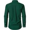 JEMITOP Men’s Classic Lightweight Oxford Button Down Collar Shirts Business Casual Long Sleeve Dress Shirt with Pocket(Forest Green)