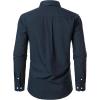 JEMITOP Men’s Classic Lightweight Oxford Button Down Collar Shirts Business Casual Long Sleeve Dress Shirt with Pocket(Navy Blue)