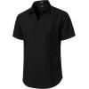 JEMITOP Mens Cuban Guayabera Shirt Casual Button Down Short Sleeve Shirts for Summer Cruise Beach Vacation(Black)