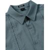 JEMITOP Mens Cuban Guayabera Shirt Casual Button Down Short Sleeve Shirts for Summer Cruise Beach Vacation(Denim Blue)