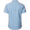 JEMITOP Mens Cuban Guayabera Shirt Casual Button Down Short Sleeve Shirts for Summer Cruise Beach Vacation(Skyblue)