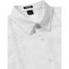 JEMITOP Mens Cuban Guayabera Shirt Casual Button Down Short Sleeve Shirts for Summer Cruise Beach Vacation(White)