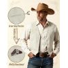 JEMITOP Men’s Retro Western Cowboy Vest Faux Suede Leather Snap Waistcoat Slim Fit Casual Wedding Vests with Pockets(Cream White)