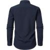 JEMITOP Men’s Stretch Linen-Like Long Sleeve Button Down Shirts Casual Beach Wedding Dress Shirt(Navy Blue)