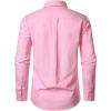 JEMITOP Men’s Classic Lightweight Oxford Button Down Collar Shirts Business Casual Long Sleeve Dress Shirt with Pocket(Pink)