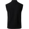 JEMITOP Men’s Pure Cotton Renaissance Sleeveless Shirt Halloween Pirate Medieval Viking Lace Up Mandarin Collar Costume(Black)