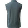 JEMITOP Men’s Pure Cotton Renaissance Sleeveless Shirt Halloween Pirate Medieval Viking Lace Up Mandarin Collar Costume(Indigo Blue)