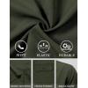 JEMITOP Men’s Casual Stretch Regular Fit Shirt Button Down Short Sleeve Work Shirts with Two Pockets(Army Green)