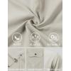 JEMITOP Men’s Casual Stretch Regular Fit Shirt Button Down Short Sleeve Work Shirts with Two Pockets(Beige)