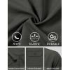 JEMITOP Men’s Casual Stretch Regular Fit Shirt Button Down Short Sleeve Work Shirts with Two Pockets(Dark Grey)