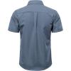 JEMITOP Men’s Casual Stretch Regular Fit Shirt Button Down Short Sleeve Work Shirts with Two Pockets(Dusty Blue)