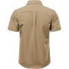 JEMITOP Men’s Casual Stretch Regular Fit Shirt Button Down Short Sleeve Work Shirts with Two Pockets(Khaki Yellow)