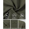 JEMITOP Men’s Casual Stretch Regular Fit Shirt Button Down Short Sleeve Work Shirts with Two Pockets(Olive Green)