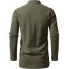 JEMITOP Men’s Pure Cotton Renaissance Pirate Medieval Retro Lace Up Shirt for Viking Mandarin Collar Costume Without Belt(Army Green)