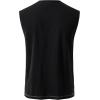 JEMITOP Mens Retro Pure Cotton V-Neck Lace Up Sleeveless Shirt Renaissance Pirate Medieval Viking Costume(Black)