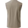 JEMITOP Mens Retro Pure Cotton V-Neck Lace Up Sleeveless Shirt Renaissance Pirate Medieval Viking Costume(Khaki)