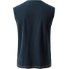 JEMITOP Mens Retro Pure Cotton V-Neck Lace Up Sleeveless Shirt Renaissance Pirate Medieval Viking Costume(Navy Blue)