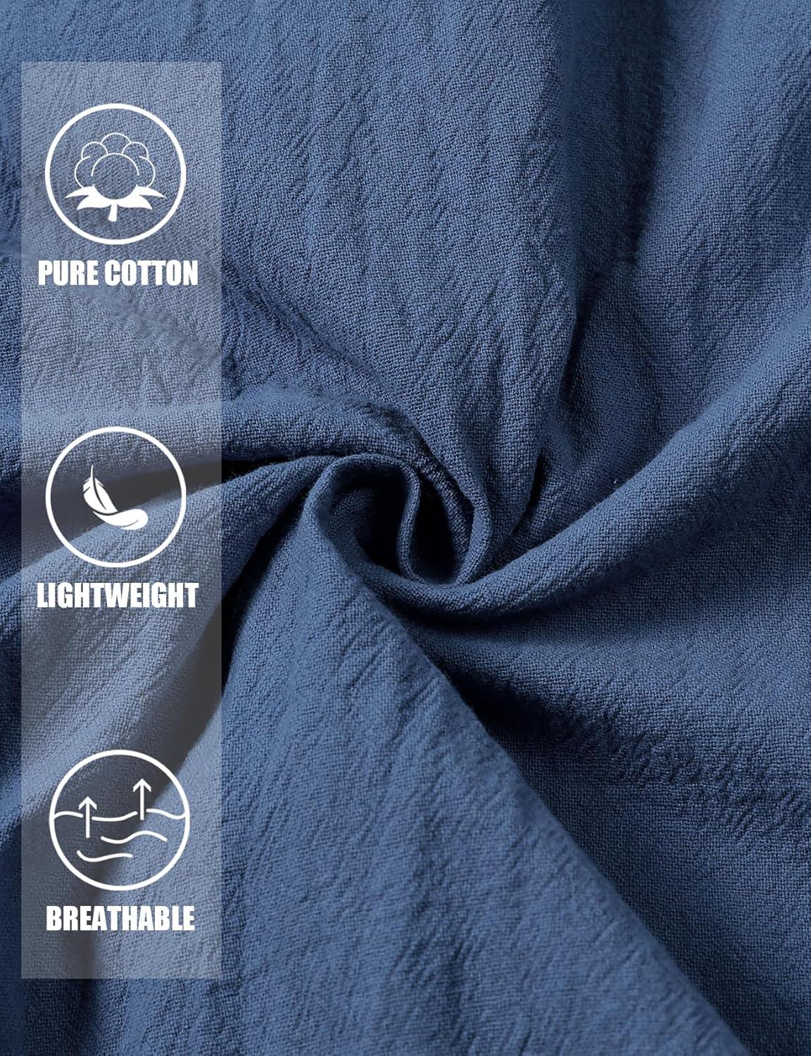 imageJEMITOP Mens Renaissance Pure Cotton Lace Up Shirt VNeck Long Sleeve Retro Costume for Medieval Pirate Viking Without BeltMist Blue