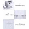JEMITOP Mens 4-Way Stretch Lightweight Outdoor Shirt Meshed Back-Vent Short Sleeve Button Down Shirts with Pockets(White)