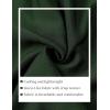 JEMITOP Men’s Linen-Like Shirt Casual Stylish Short Sleeve Button Down Shirts for Summer Beach Vacation with 2 Pockets(Forest Green)