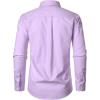 JEMITOP Men’s Classic Lightweight Oxford Button Down Collar Shirts Business Casual Long Sleeve Dress Shirt with Pocket(Lavender Purple)