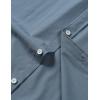JEMITOP Men’s Stretch Wrinkle-Free Textured Shirt Summer Lightweight Short Sleeve Button Down Vacation Beach Shirts(Dusty Blue)