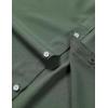 JEMITOP Men’s Stretch Wrinkle-Free Textured Shirt Summer Lightweight Short Sleeve Button Down Vacation Beach Shirts(Green)