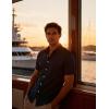 JEMITOP Men’s Stretch Wrinkle-Free Textured Shirt Summer Lightweight Short Sleeve Button Down Vacation Beach Shirts(Navy Blue)