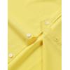 JEMITOP Men’s Stretch Wrinkle-Free Textured Shirt Summer Lightweight Short Sleeve Button Down Vacation Beach Shirts(Yellow)