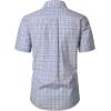 JEMITOP Mens Lightweight Slim Fit Short Sleeve Button Down Shirt Business Casual Plaid Dress Shirts with Pocket(Blue Red Gingham)