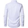 JEMITOP Men’s Stretch Regular Fit Long Sleeve Dress Shirts Lightweight Business Casual Button Down Shirts with Pocket(White Purple Plaid)