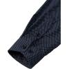 JEMITOP Men’s Stretch Regular Fit Long Sleeve Dress Shirts Business Casual Button Down Shirts with Pocket(Navy White Polka Dots)