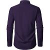 JEMITOP Men’s Stretch Regular Fit Long Sleeve Dress Shirts Business Casual Button Down Shirts with Pocket(Purple)