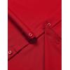 JEMITOP Men’s Stretch Regular Fit Long Sleeve Dress Shirts Business Casual Button Down Shirts with Pocket(Red)