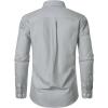 JEMITOP Men’s Classic Lightweight Oxford Button Down Collar Shirts Business Casual Long Sleeve Dress Shirt with Pocket(Light Grey)