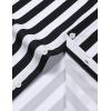 JEMITOP Men’s Stretch Wrinkle Free Short Sleeve Texture Shirt Lightweight Summer Button Down Shirts for Beach Vacation(White Black Striped)