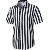 JEMITOP Men’s Stretch Wrinkle Free Short Sleeve Texture Shirt Lightweight Summer Button Down Shirts for Beach Vacation(White Black Striped)