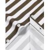 JEMITOP Men’s Stretch Wrinkle Free Short Sleeve Texture Shirt Lightweight Summer Button Down Shirts for Beach Vacation(White Brown Striped)