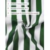 JEMITOP Men’s Stretch Wrinkle Free Short Sleeve Texture Shirt Lightweight Summer Button Down Shirts for Beach Vacation(White Green Striped)