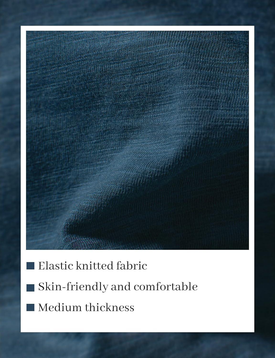 imageJEMITOP Mens Stretchy Short Sleeve Slim Fit Henley TShirt Casual Cotton 4 Buttons Tee ShirtsDark Blue