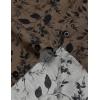 JEMITOP Men’s Stylish Casual Printed Short Sleeve Button Down Shirts Summer Vacation Beach Tropical Hawaiian Shirt(Brown Black Floral)